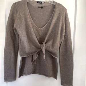 Pretty knit tank with shrug, size L